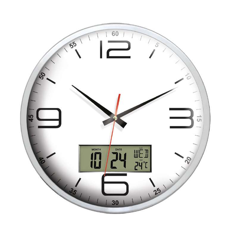 EUROPA917 ALÜMİNYUM METAL DUVAR SAATİ (350 MM)