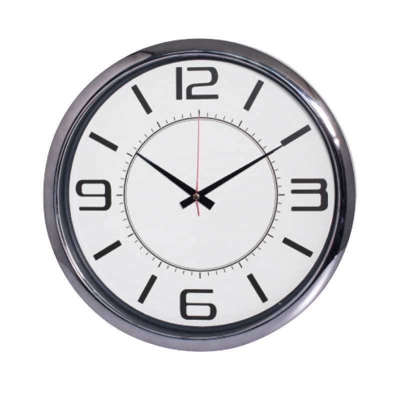 HELLEN404 METALİZE ÇERÇEVE DUVAR SAATİ (420 MM)