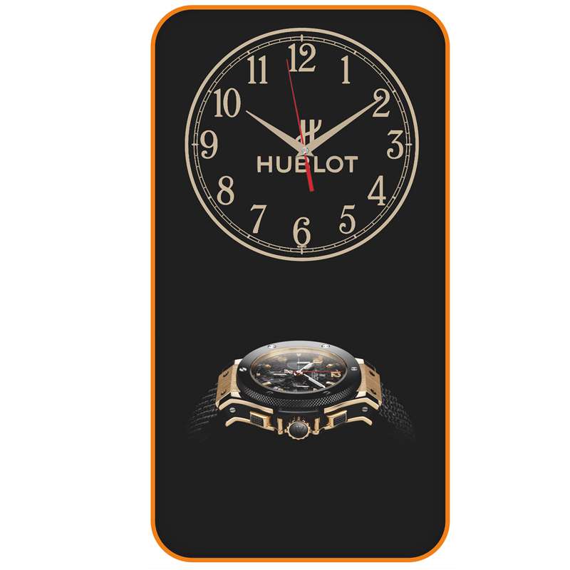 ADONİS602 KENAR LASTİKLİ DUVAR SAATİ (250X480 MM)