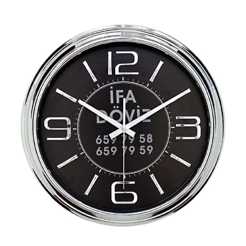 LODOS471 METALİZE ÇERÇEVE DUVAR SAATİ (380 MM)