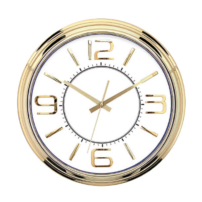 LODOS471 METALİZE ÇERÇEVE DUVAR SAATİ (380 MM)