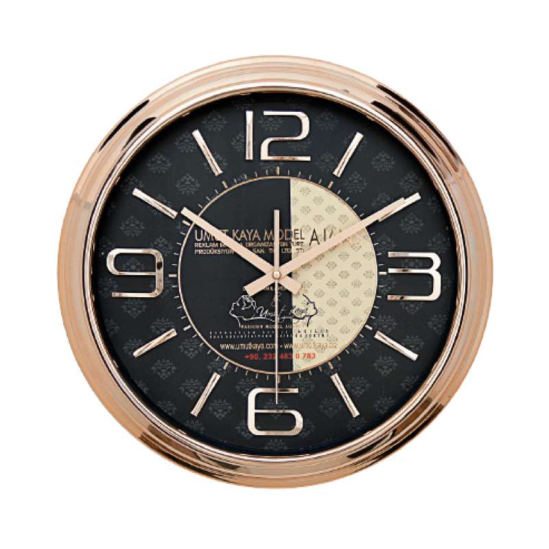 LODOS471 METALİZE ÇERÇEVE DUVAR SAATİ (380 MM)